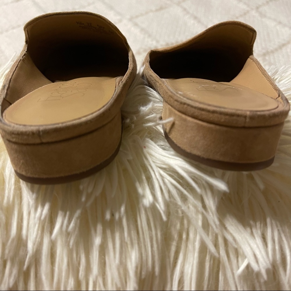Women’s Suede Slip-On Mules in Beige - Picture 6 of 8